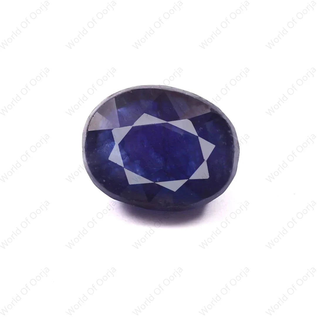 Neelam Stone Gjepc Jhandewalan Natural Blue Sapphire With Govt Lab Certificate (6771)