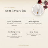 How to wear your Tiger Eye Pendant – daily wear, morning wish, recharge on selenite or moonlight