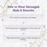 108+1 Divine Karungali Mala - Natural Ebony Wood Beads (Govt. Certified) - WorldOfOorja