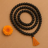 108+1 Divine Karungali Mala - Natural Ebony Wood Beads (Govt. Certified) - WorldOfOorja