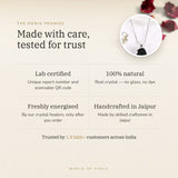 The Oorja promise – Saffordite (Chintamani) Pendant, lab certified and energised after you order