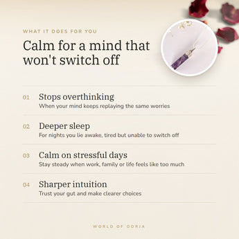 Amethyst Pencil Pendant benefits – World of Oorja