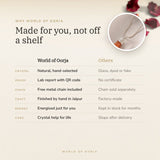 Why World of Oorja – Carnelian Pencil Pendant made for you, finished by hand in Jaipur