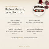 The Oorja promise โ Virgo Metal Zodiac Bracelet, lab certified and energised after you order