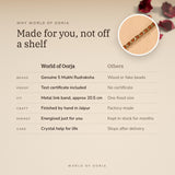 Why World of Oorja – Gold Plated Rudraksha Bracelet made for you, finished by hand in Jaipur