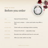 Emerald Silver Bracelet (Panna) – before you order: size, what is in the box, energised after order