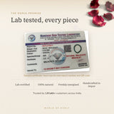 Malachite Bracelet lab certificate with QR code – The Oorja promise