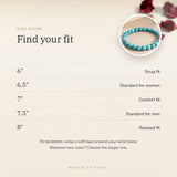Turquoise Bracelet size guide – 6 to 8 inch