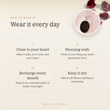 How to wear your Raw Black Tourmaline Pendant – daily wear, morning wish, recharge on selenite or moonlight