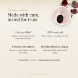 The Oorja promise – Raw Black Tourmaline Pendant, lab certified and energised after you order