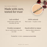 The Oorja promise – Silver Plated Dhan Yog Bracelet, lab certified and energised after you order