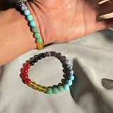 7 Chakra bracelet original certified - authentic natural crystals for chakra healing India