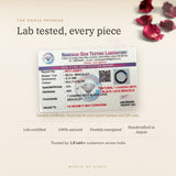 7 Chakra Lava bracelet lab certificate with QR code – The Oorja promise