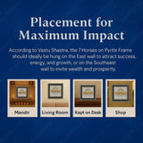 7 Horses of Prosperity on Raw Pyrite Frame - WorldOfOorja