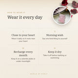 How to wear your Raw Rose Quartz Pendant – daily wear, morning wish, recharge on selenite or moonlight
