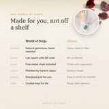 Why World of Oorja – Emerald (Panna) Pendant made for you, finished by hand in Jaipur