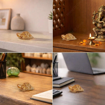 World of Oorja Vastu Citrine tortoise for home or office wealth placement