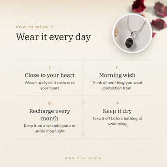 How to wear your Sulemani Hakik Pendant – daily wear, morning wish, recharge on selenite or moonlight