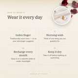 How to wear your Yellow Sapphire (Pukhraj) Ring – daily wear, morning wish, recharge on selenite or moonlight