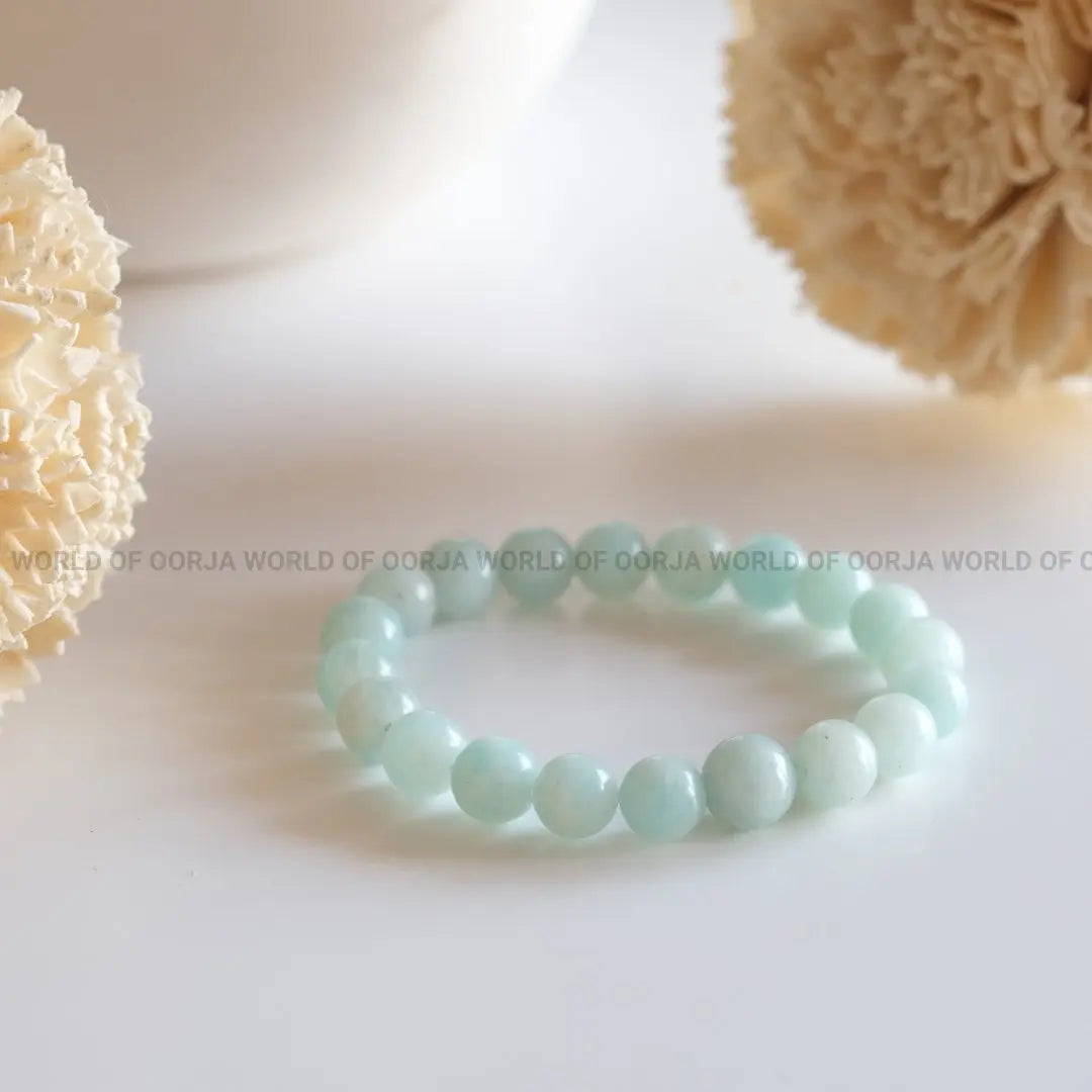 Amazonite Bracelet Bangle newest Stretchy Multiple Colors Blue 7 inch Spyglass Designs Thick Wide Smooth Stones