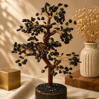 Black Tourmaline Crystal Tree – Protection & Grounding – view 2