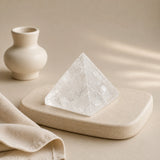 Clear Quartz Pyramid (Sphatik) – Clarity & Amplification – World of Oorja