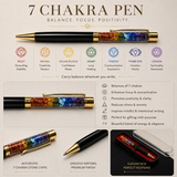 7 chakra crystal pen