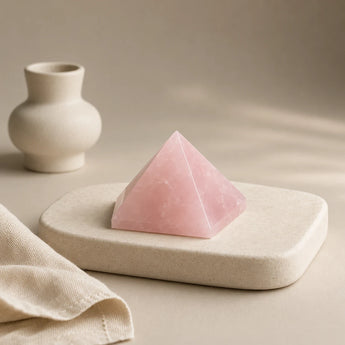 Rose Quartz Pyramid – Love & Harmony – World of Oorja
