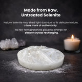World of Oorja natural Selenite plate for positive energy and space cleansin