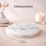 World of Oorja raw Moroccan Selenite plate for crystal charging and cleansing