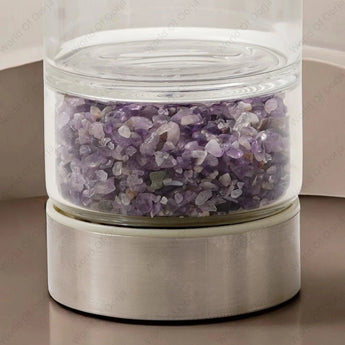 Amethyst Crystal Infused Water Bottle - WorldOfOorja