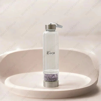 Amethyst Crystal Infused Water Bottle - WorldOfOorja