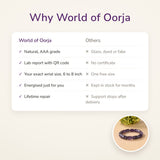 Why World of Oorja – Amethyst Cylinder Bracelet
