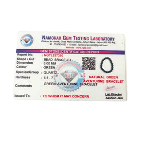 Sample lab certificate – World of Oorja