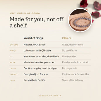 Why World of Oorja – Labradorite Bracelet made for you, finished by hand in Jaipur