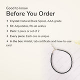 Black Spinel Anklet – good to know before you order