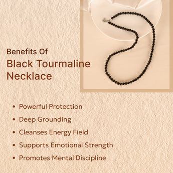 Black Tourmaline Necklace - WorldOfOorja