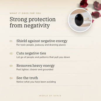 Black Obsidian Ring benefits – World of Oorja