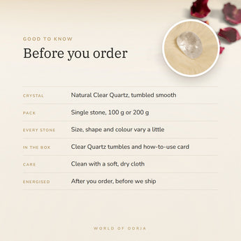 Clear Quartz Tumble Stones – good to know before you order