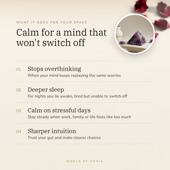 Amethyst Pyramid benefits – World of Oorja