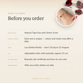 Leo constellation bracelet โ before you order