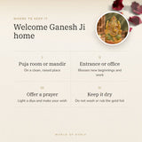 Hand-Painted Yellow Quartz Ganesha (533 g) – welcome ganesh ji home, how to use and where to keep it