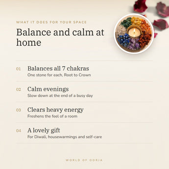 7 Chakra Tea Light Holder benefits – World of Oorja
