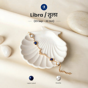 Libra constellation bracelet in gold