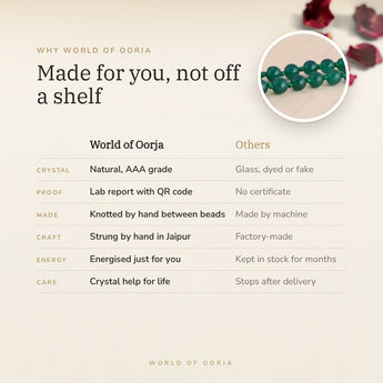 Why World of Oorja – Green Aventurine Mala made for you, handcrafted in Jaipur
