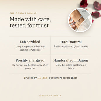 The Oorja promise – Capricorn bracelet, lab certified