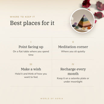 7 Chakra Pyramid – best places for it, how to use and where to keep it