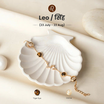 Leo constellation bracelet in gold