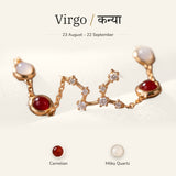 Virgo zodiac constellation bracelet for women โ gold