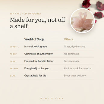 Why World of Oorja – Rose Quartz Swan Pair